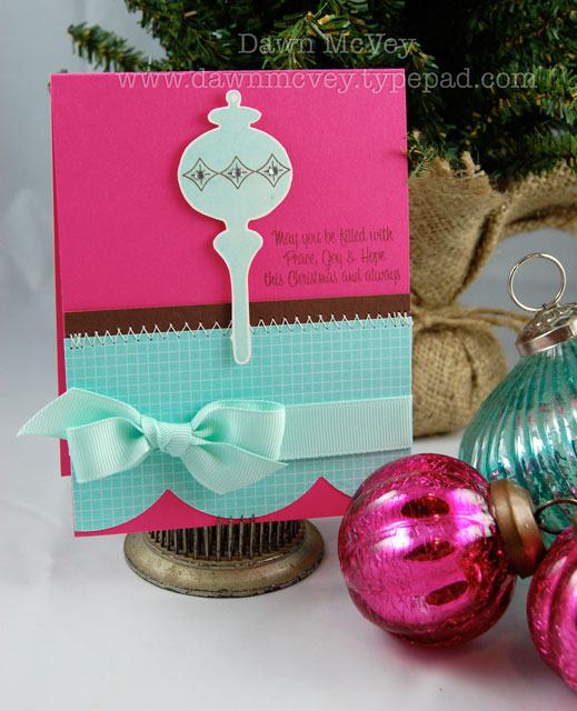 Stamps: Vintage Ornaments, Vintage Ornaments Additions<br />
Paper: raspberry fizz, dark...