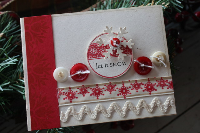 Stamps:  2009 Holiday Tag Collection, Giga Guidelines<br />
Ink:  Pure Poppy, True Black,...