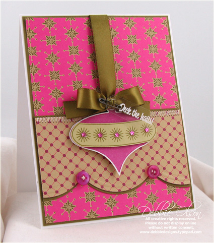 Deck the Halls<br />
Stamps: Vintage Ornaments<br />
Papers: Holiday Cheer<br />
Cardstock:...