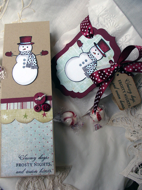 I really wanted to try one of these mini notebooks...so much fun!  Then I made a little glassine...