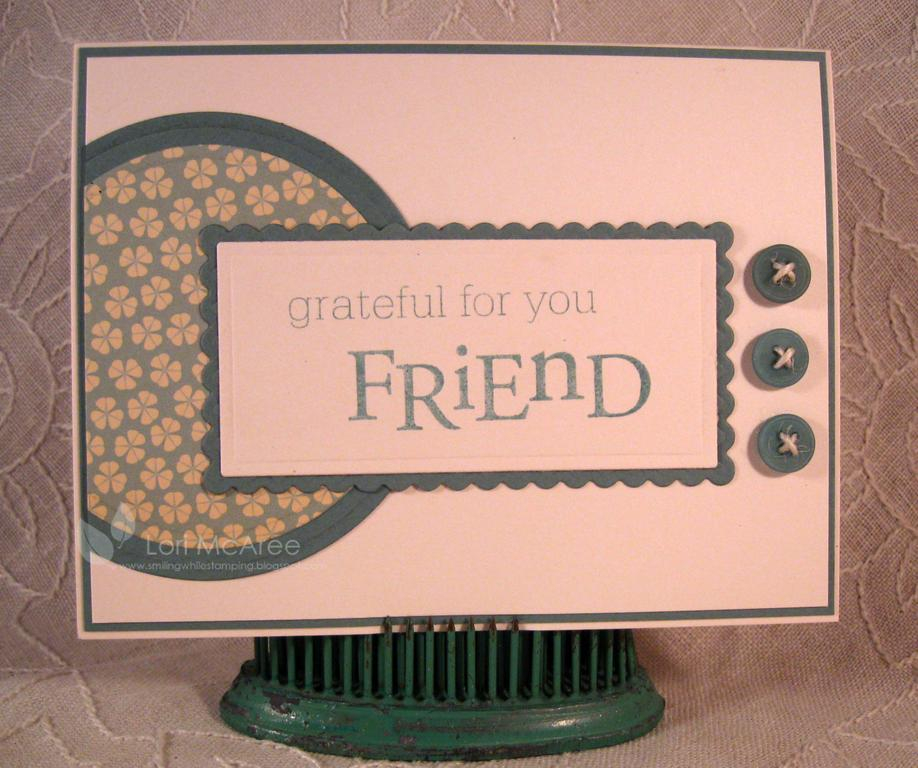 Supplies:<br />
Stamps: Papertrey Friends &#039;til the end<br />
Paper: Papertrey Vintage...