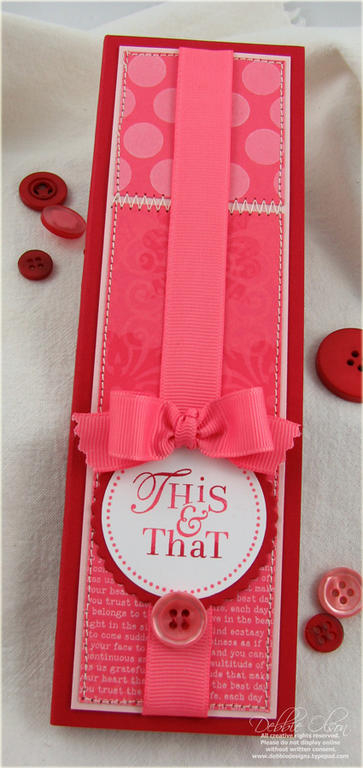 This and That Notepad<br />
Stamps: Take Note, Polka Dot Basics II, Background Basics Text...