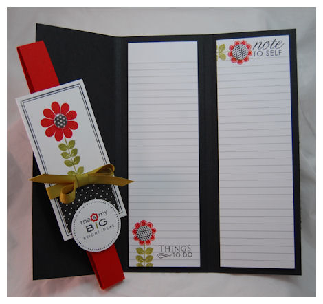 Supplies:<br />
<br />
Stamps: Take Note, Beautiful Blooms, Floral Frenzy, Wise Owl<br />...