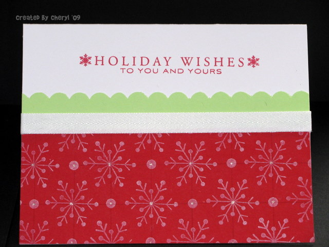 More Guide Lines with Snowflake Serenade.  The tiny snowflakes are from the &quot;handmade...