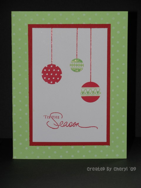 I thought this was a fun color combination for those fun ornaments.