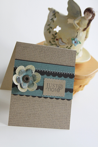 Stamps: Background Basics: Text Style II, Take Note<br />
Paper: Kraft, Ocean Tides, Smokey...