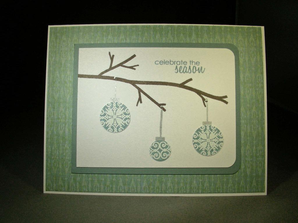 This is a card I am entering for the Best Clean and Simple Holiday card (I am hoping that there...