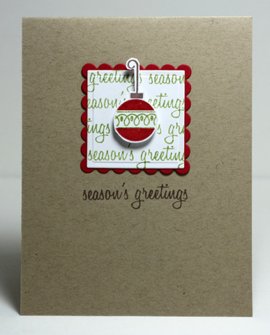 clean &amp; simple holiday card
