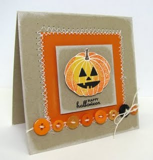 Spooky sweets, kraft and orange.