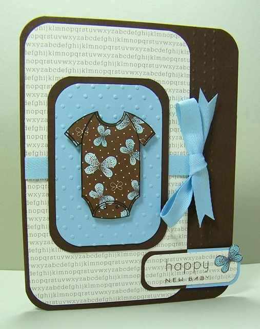 Made this back in July for the Blog Hop.  The printed papers are from the paper pack Chocolate...