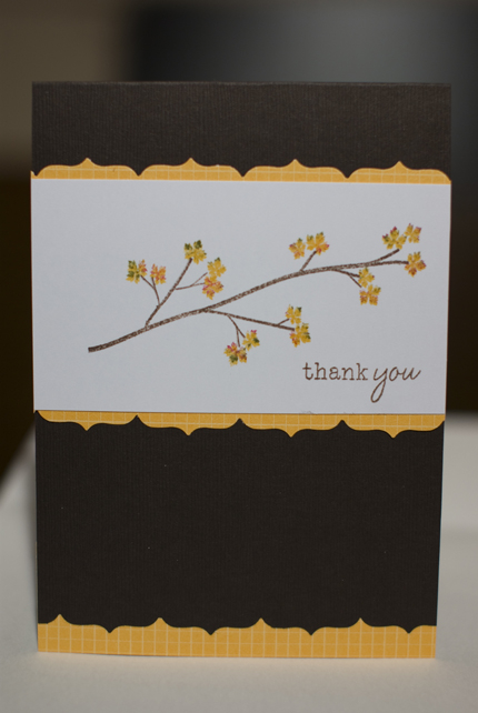 Stamps: Out on a limb, Vintage Picnic (sentiment)<br />
Paper: Bazzil Basics as close as...