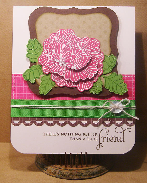 Card for Dawn's Raspberry Suite Color Challenge #18