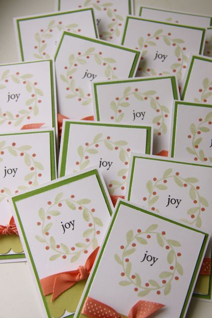 ATCs for a swap on A Passion for Papertrey (European PTI blog) - stamps are Rustic Branches,...