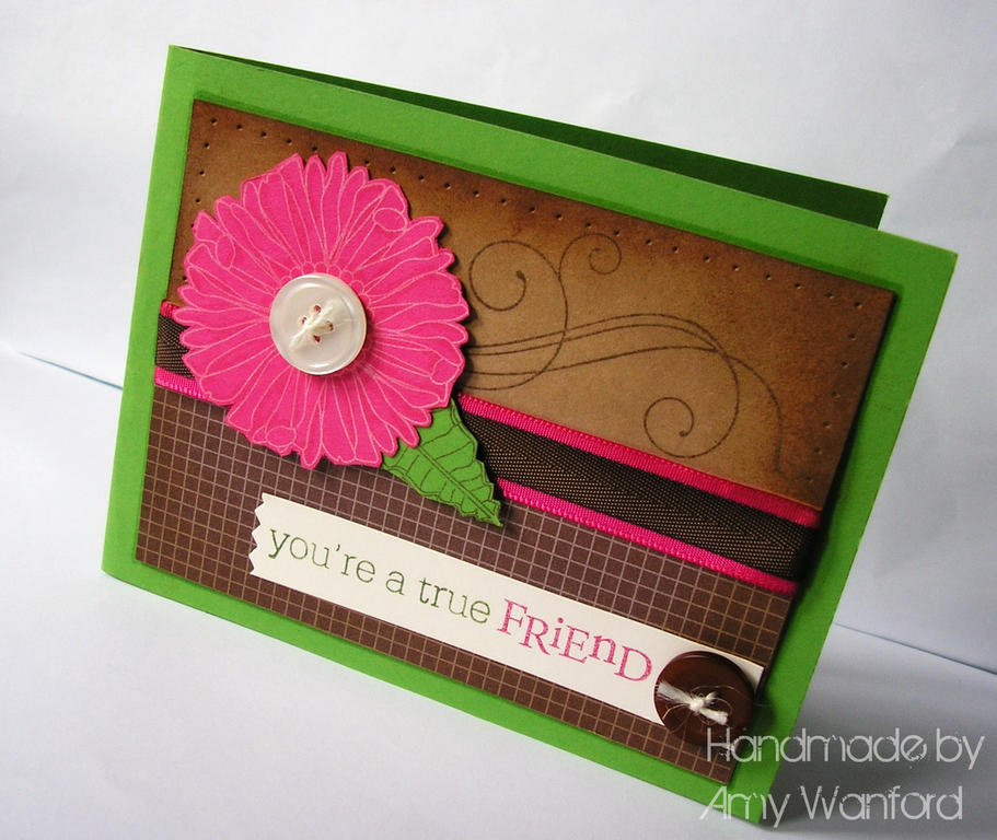 Made for Dawn&#039;s RSCC #18 - loved working with these colours! I CASEd my anniversary card...