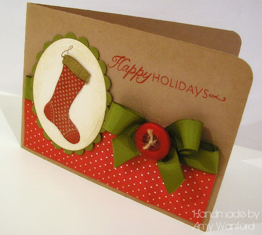 A card made for our A Passion For Papertrey Blog! <br />
Recipe: Stamps - Stocking Prints Ink -...