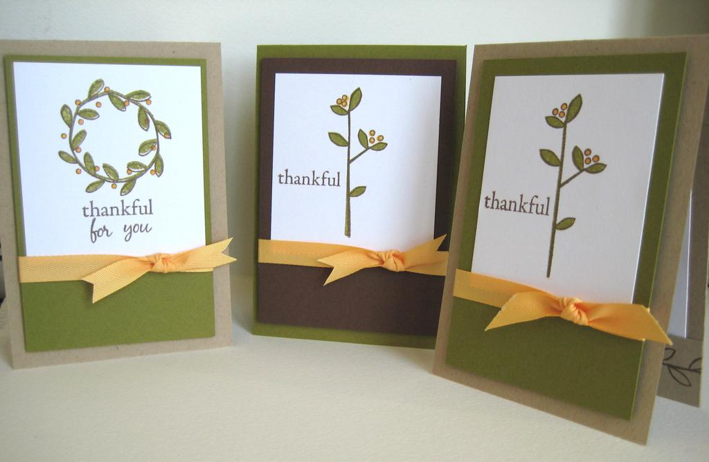 Thankful gift card holders; 3 x 5 finished size; rustic branches