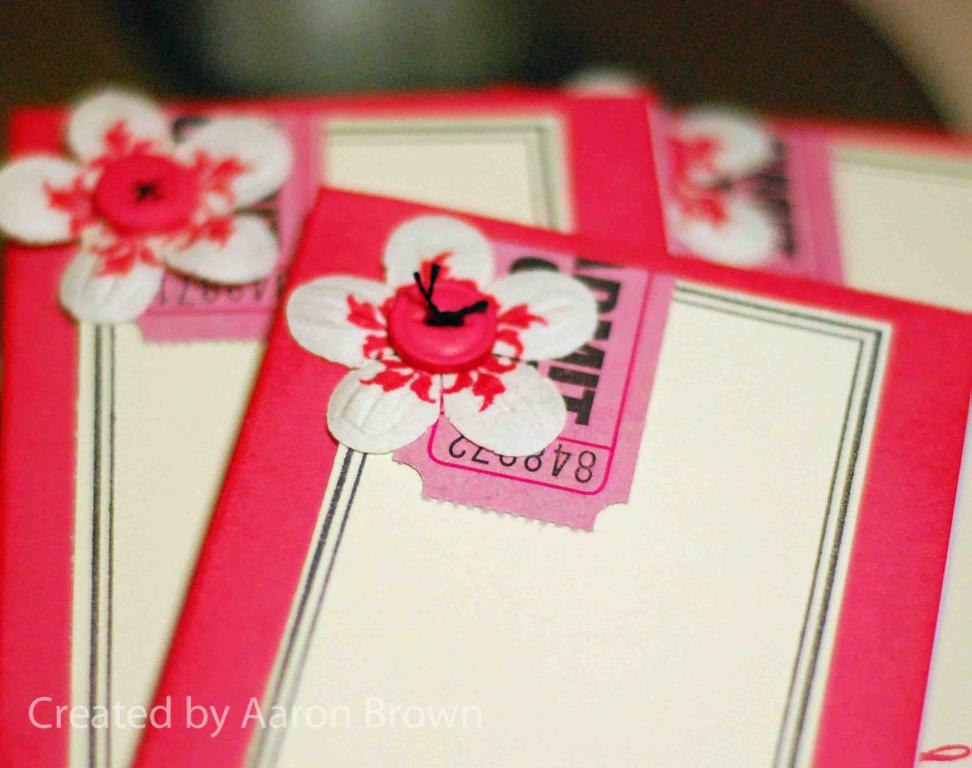 I used some mini note pads that I found at the grocery store by mead and created my own simple...