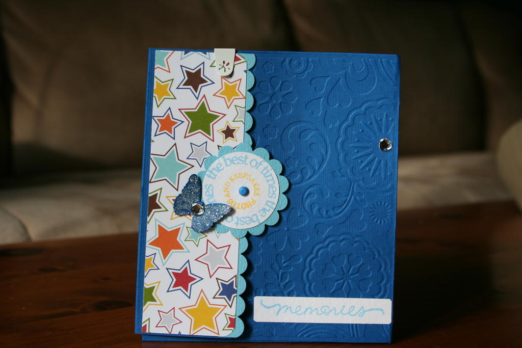 Holder for Mini albums, using the Timeless Template-Music Makeover