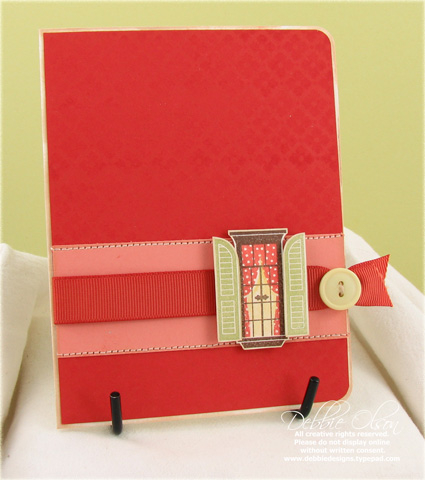 Hospitality Card (Diamond set is stamped in the background)<br />
<br />
Stamps: Communique...