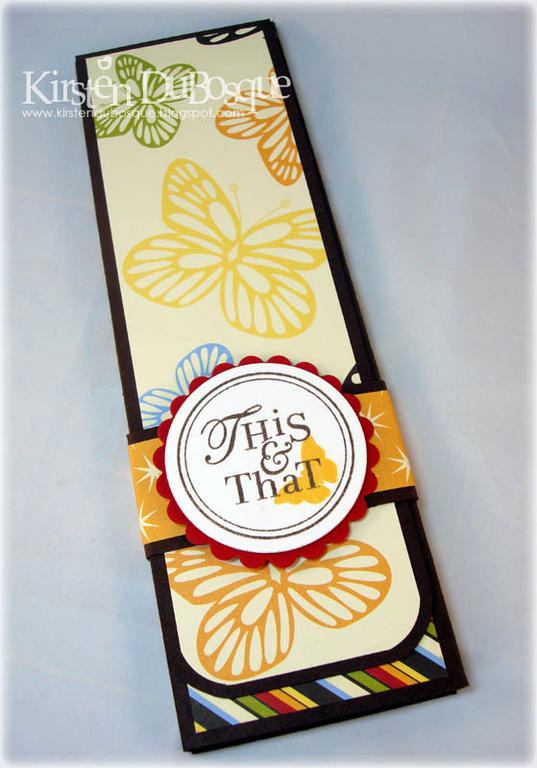 Front of paper pad case.