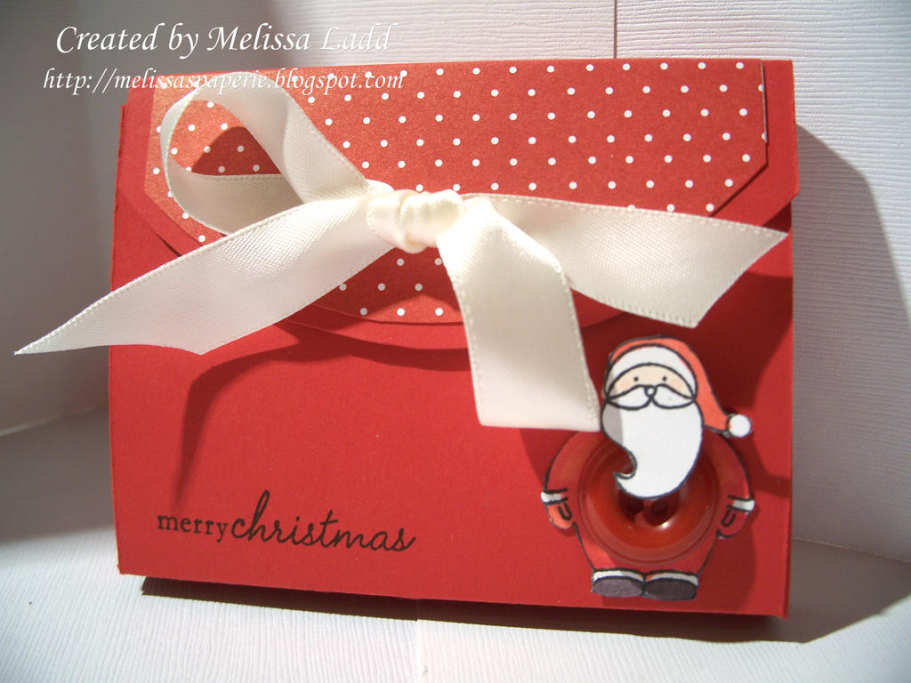 Cash or Charge template, Holiday Button Bits stamps, Copic Markers, Bitty Dots Paper, Pure Poppy...