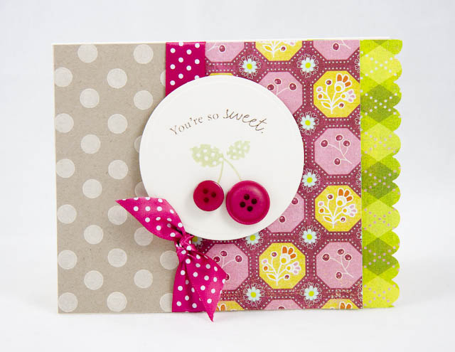 Stamp Set(s): Everyday Button Bits by PTI, Polka Dot Basics by PTI<br />
Cardstock: Kraft by...