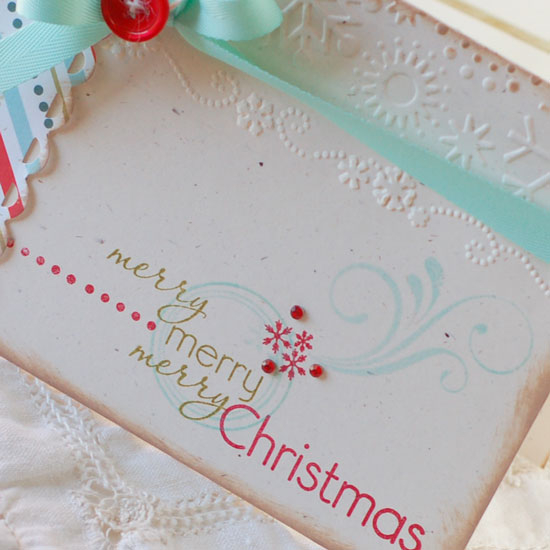 Stamps:  Communique Curves, Fancy Flourishes, Winter Swirls (snowflakes)<br />
Ink:  Ripe...