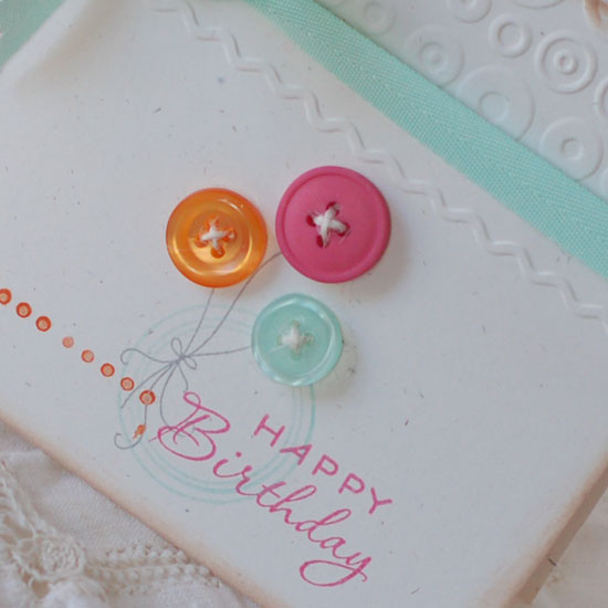 Stamps: Communique Curves, Communique Sentiments, Everyday Button Bits<br />
Ink:  Smokey...