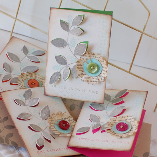 Stamps: Turning a New Leaf, Big and Bold Wishes, Background Basics: Diamonds<br />
Ink: Smokey...