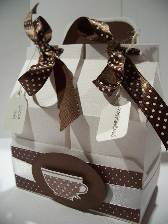 A hot cocoa mix using the Milk Made Template--one container holds homemade cocoa mix and the...