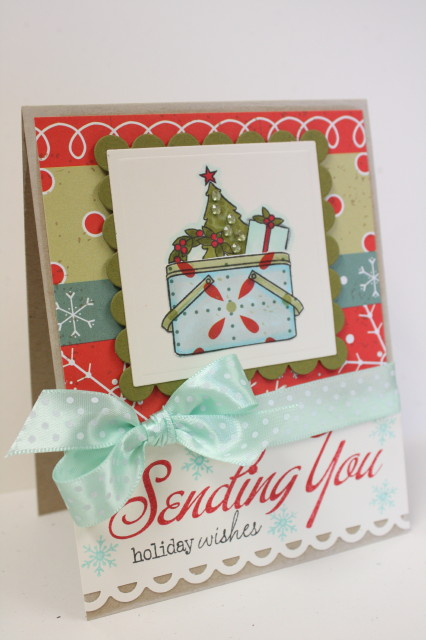 Stamps:  Big &amp; Bold Wishes, Vintage Picnic<br />
Ink:  True Black, Pure Poppy<br />
Paper:...