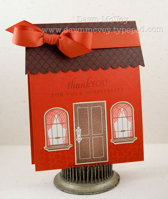 Paper: terracotta tile, dark chocolate, vintage cream<br />
Stamps: Home Made<br />
Ink:...