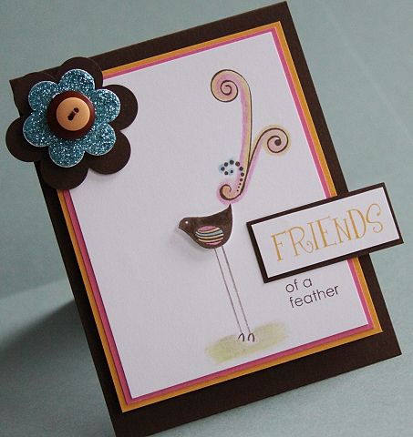 Stamps: Christmas Friends<br />
Paper: Dark Chocolate, Summer Sunrise, Hibiscus Burst<br />...