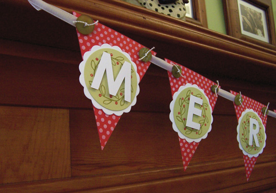 This is a close up of the pennants in my banner.  It&#039;s hard to tell in this photo, but each...