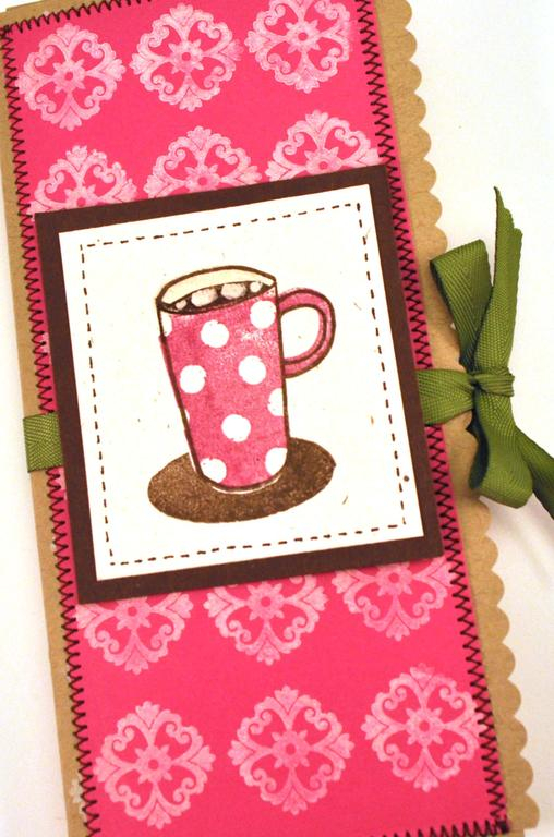 I made this hot cocoa holder for this months PTI bloghop More details on my blog if interested...