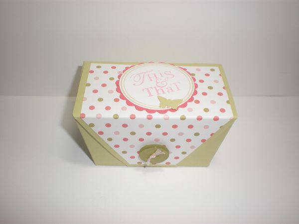 Using the Tucked Away template I made a small box to hold This &amp; That...this time in Spring...