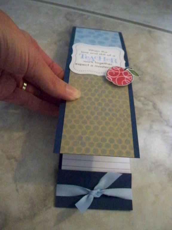 I love the notebooks. They make great gifts.  I decided to make my notebook cover open like a...