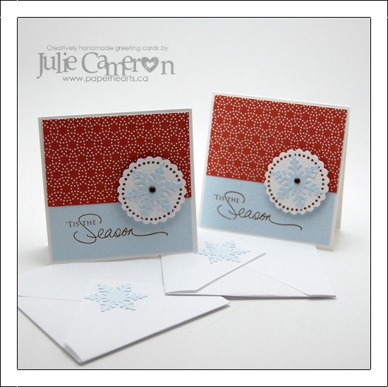 Cardstock: white, perfect baby boy light<br />
Stamps: Signature Christmas, Borders &amp;...