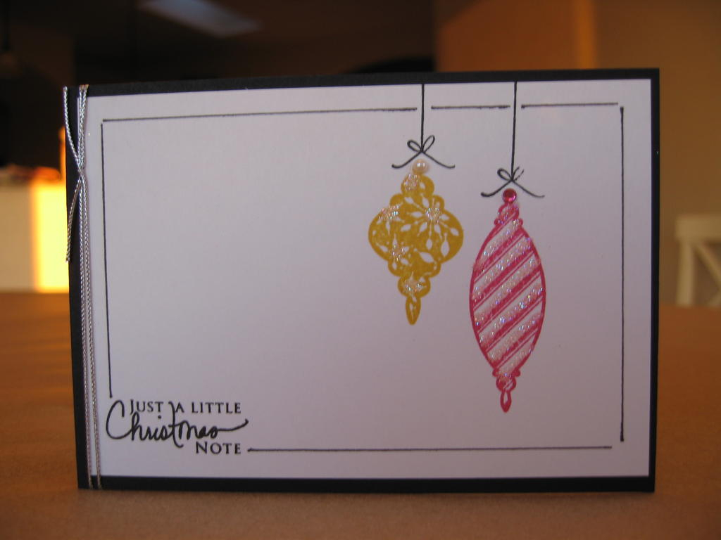 This little Christmas card used solid card stock and greeting stamp from Paper Trey Ink.  The...