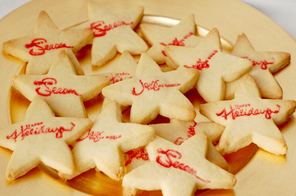 I used Signature Christmas and some red food coloring to stamp cookies! Details are on my blog....