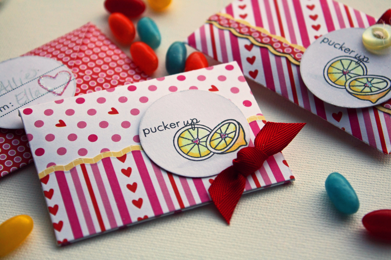 * Stamps- Tiny Treats, Background Basics: Hearts<br />
    * Ink- Noir, Raspberry Fizz<br />...