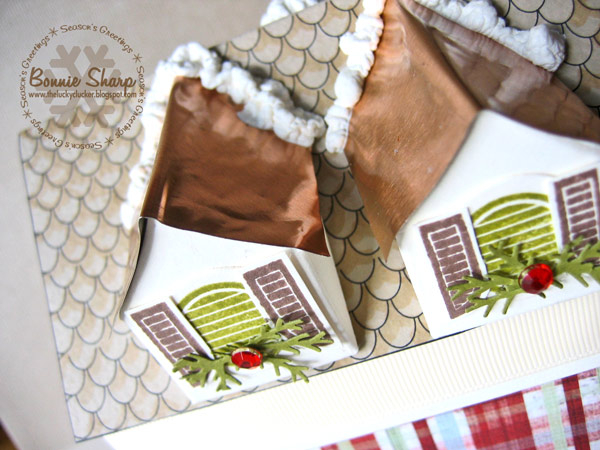 I used Copper Craft Foil for the dormer roofs!