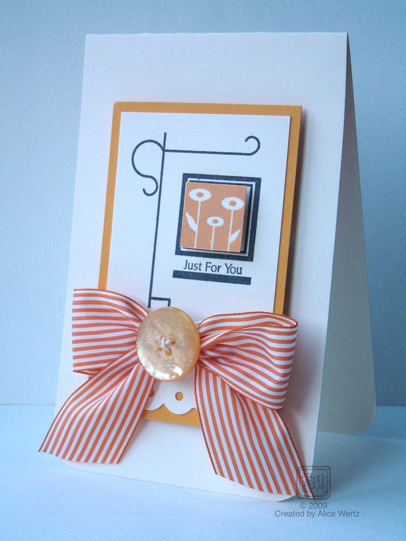 I made this card for the Big Ribbon challenge over at the Cards Blog. Cardstock, stamps and...
