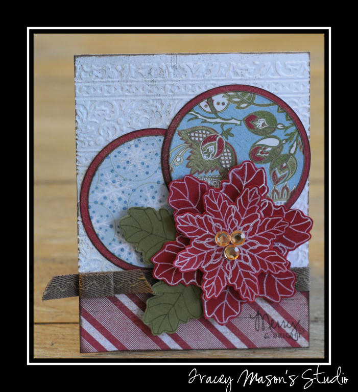 Creative use of leaves.  The Poinsettia is made with both leaves from &quot;In Bloom&quot;....