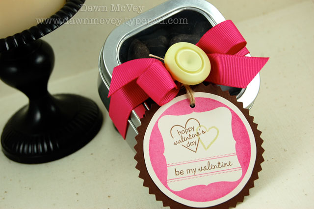 Paper: dark chocolate, vintage cream<br />
Stamps: Tiny Treats<br />
Ink: raspberry fizz, dark...
