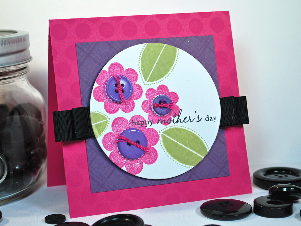 Stamps - Blooming Button Bits, Polka Dot Basics II, Let Freedom Ring<br />
Ink - Raspberry...