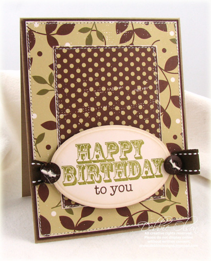 Happy Birthday, with Style!<br />
Stamps: Say It with Style<br />
Paper: Turning a New Leaf<br...