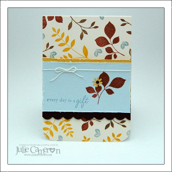 cardstock: Vintage Cream (PTI) Perfect Baby Boy Blue Lt, Suede Brown Dk (Prism) Yellow...