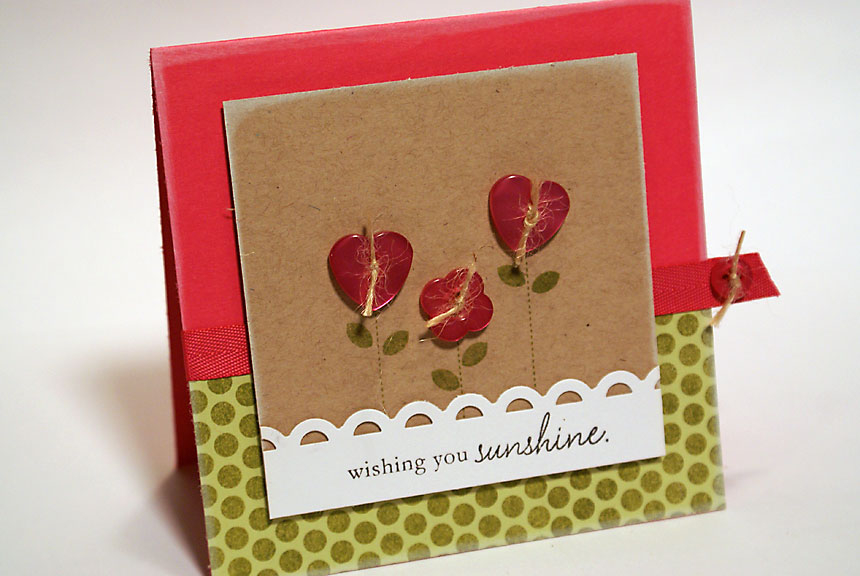 stamps: Blooming Button Bits, Polka Dot Basics II (Papertrey Ink)<br />
<br />
ink: True...