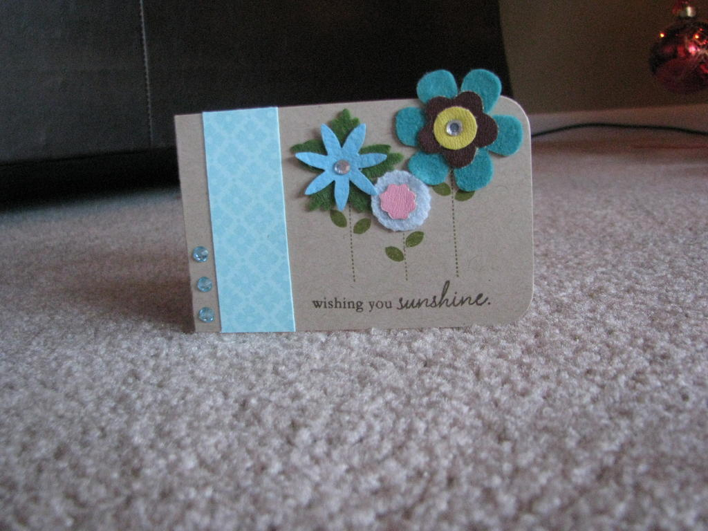 A simple card using Blooming Button Bits.